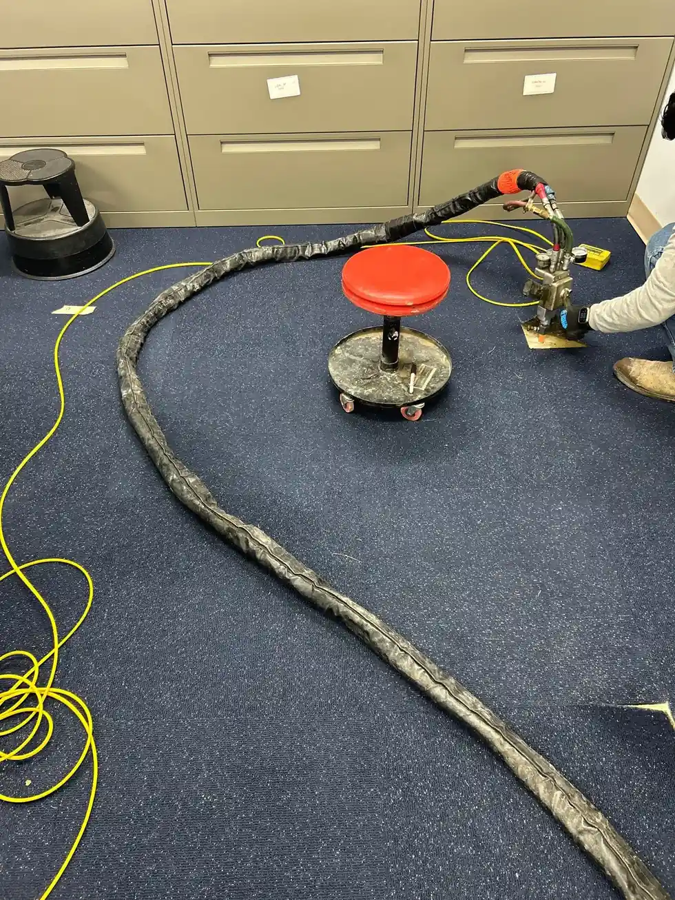 Commercial polyurethane floor injection