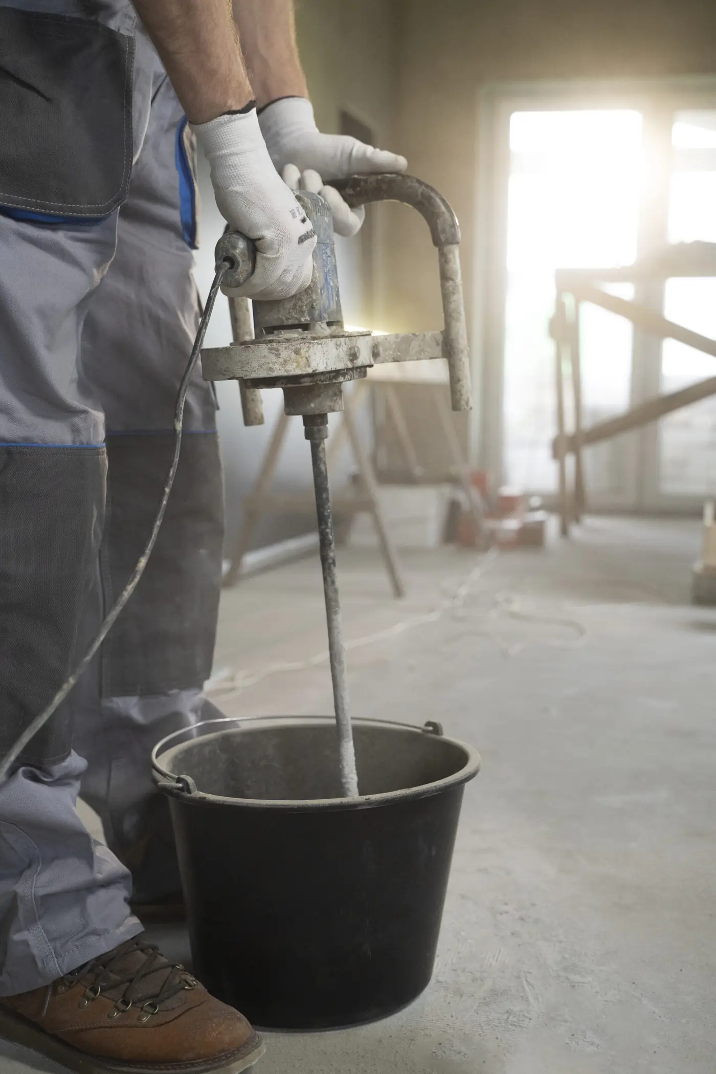 Expansion joint mastic sealant application