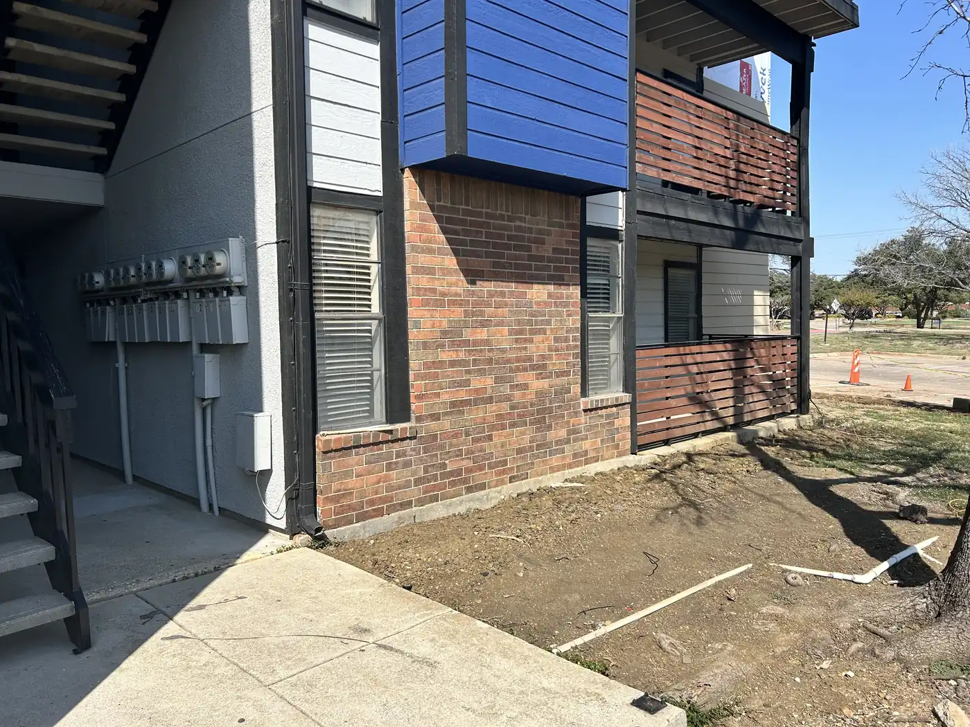 Foundation work at a Houston multifamily property