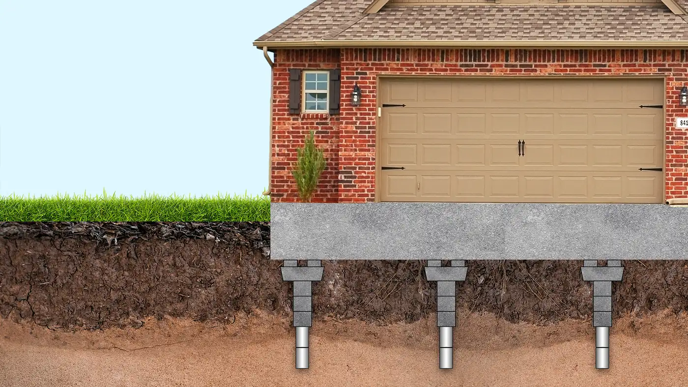 Hybrid pier system foundation repair