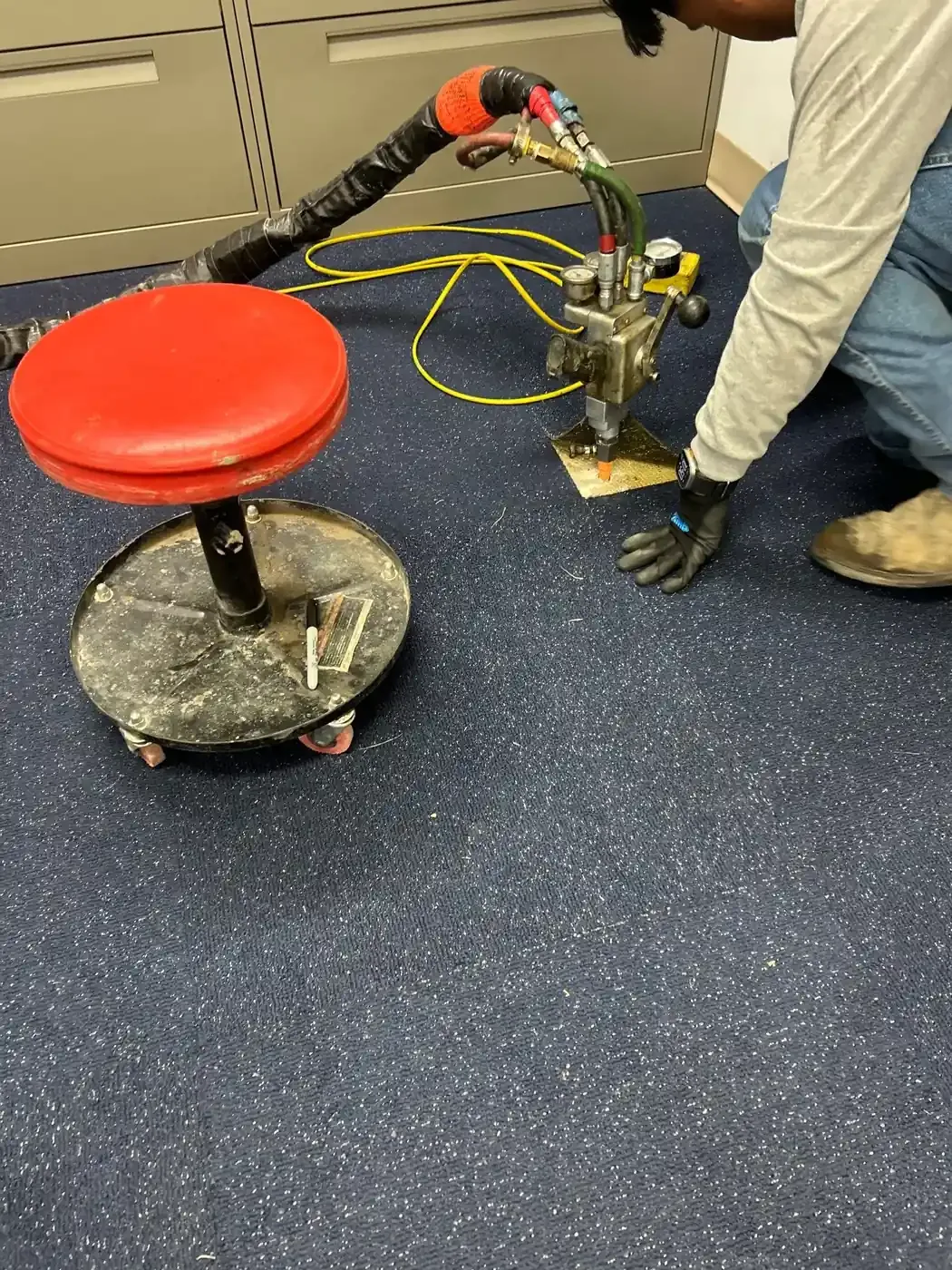 Concrete leveling at Possum Kingdom Lake