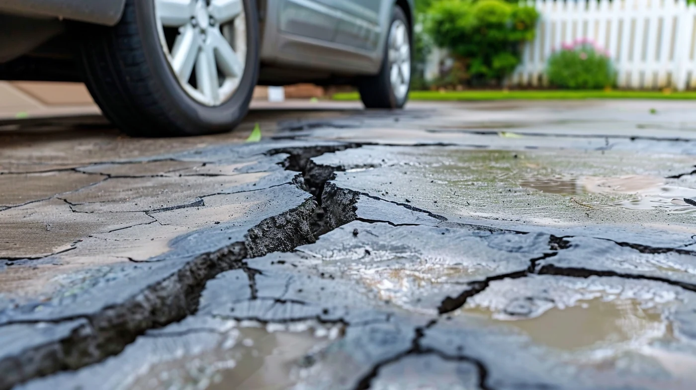 Driveway and flatwork concrete repair