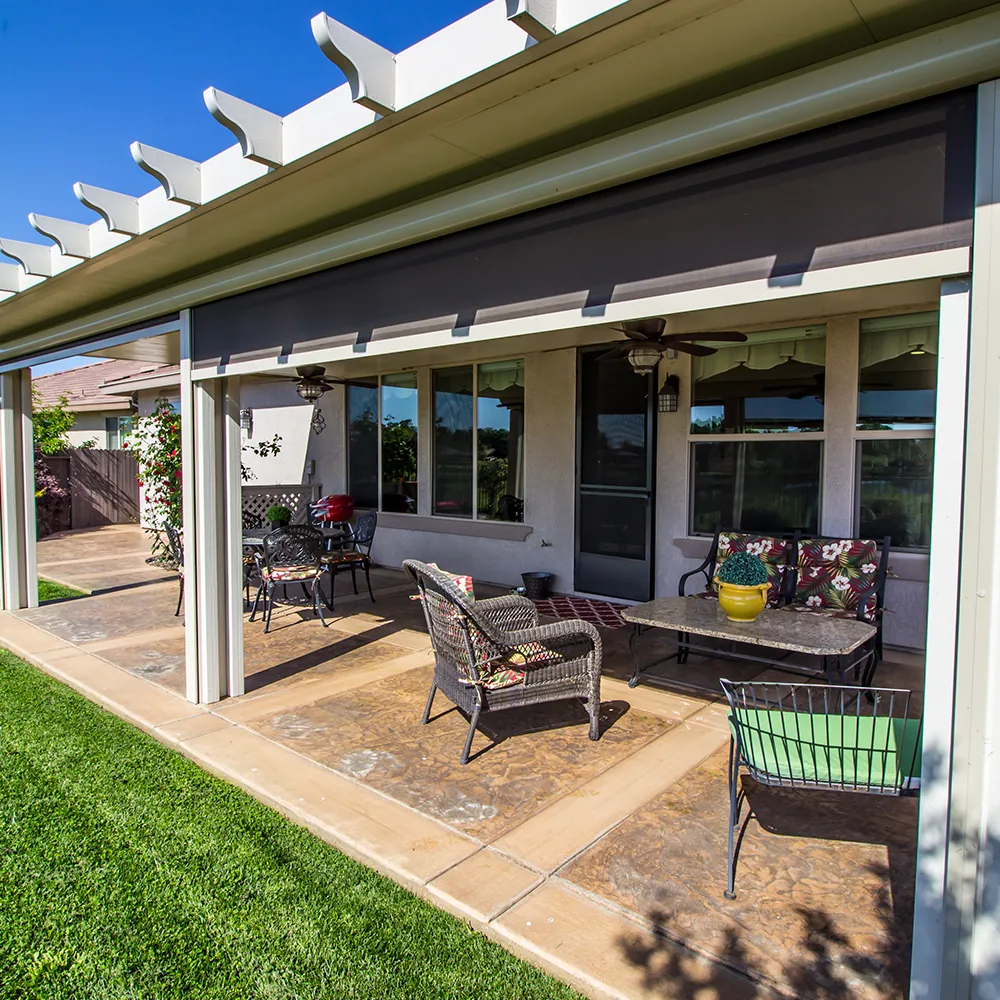 Stamped and decorative concrete patio