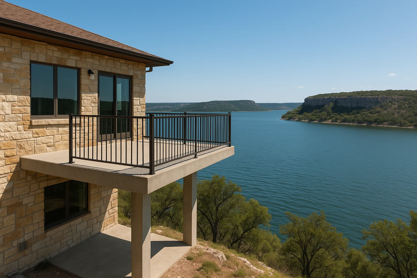 Balcony and elevated structure repair at Possum Kingdom Lake