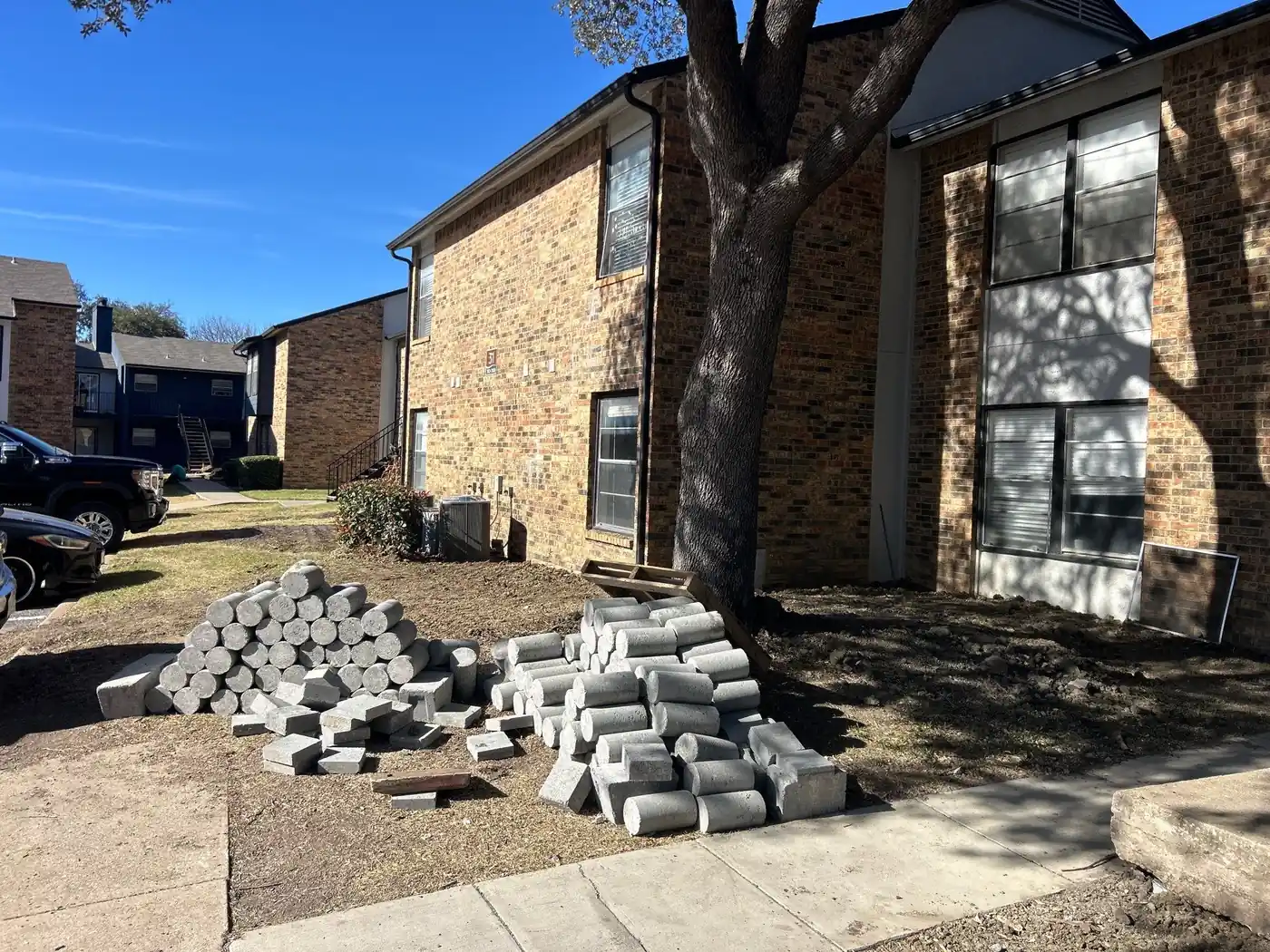 Multifamily foundation repair project in Austin, Texas (photo 1)