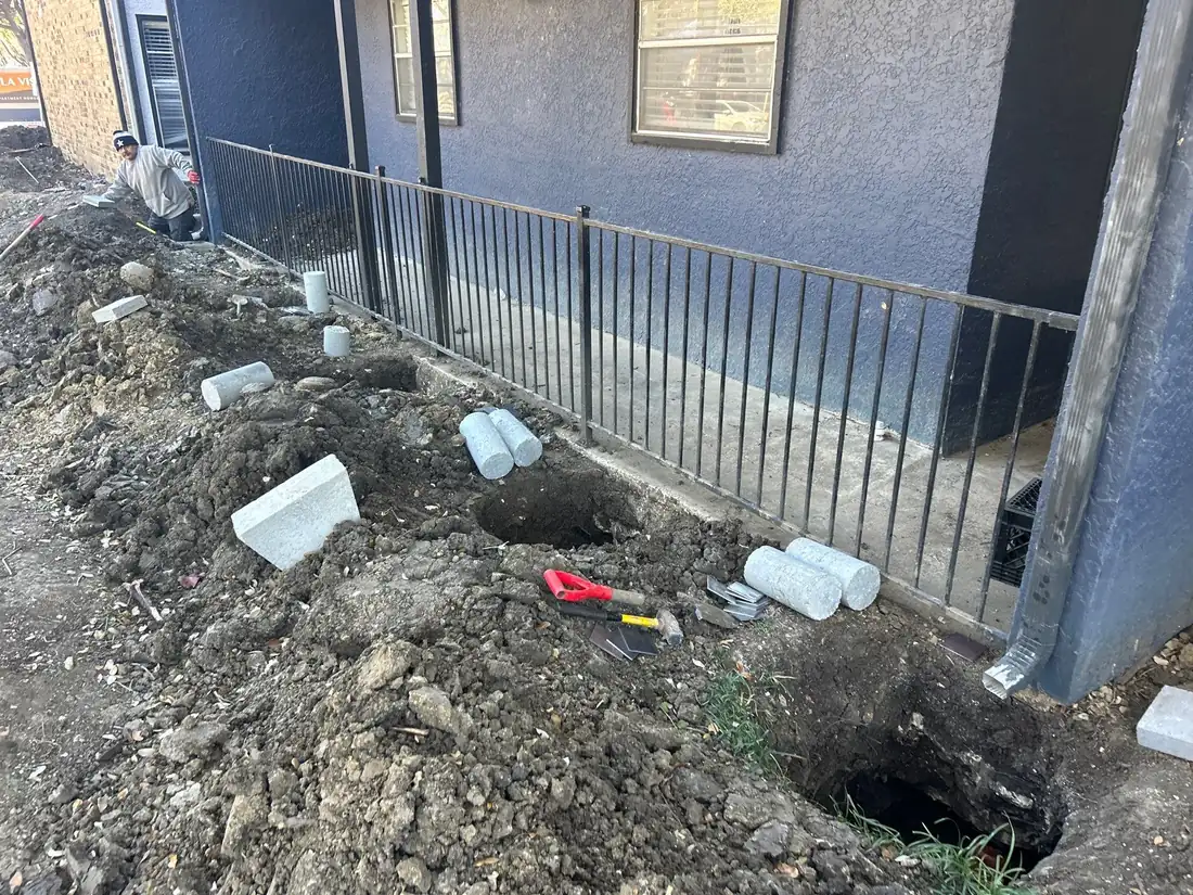 Multifamily foundation repair project in Austin, Texas (photo 2)