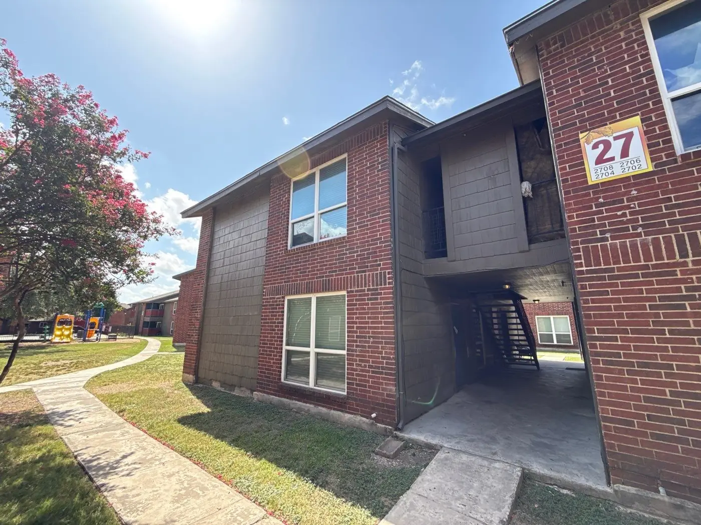 Multifamily Foundation Repair, Carrollton. Jobsite photo from this project