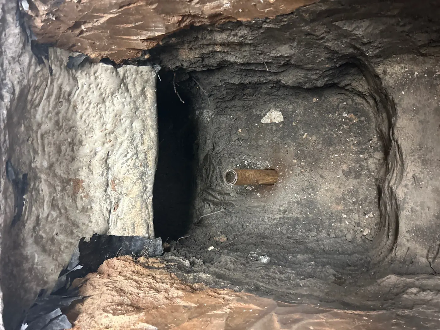 Foundation stabilization and erosion repair at the Creekside commercial property (photo 3)