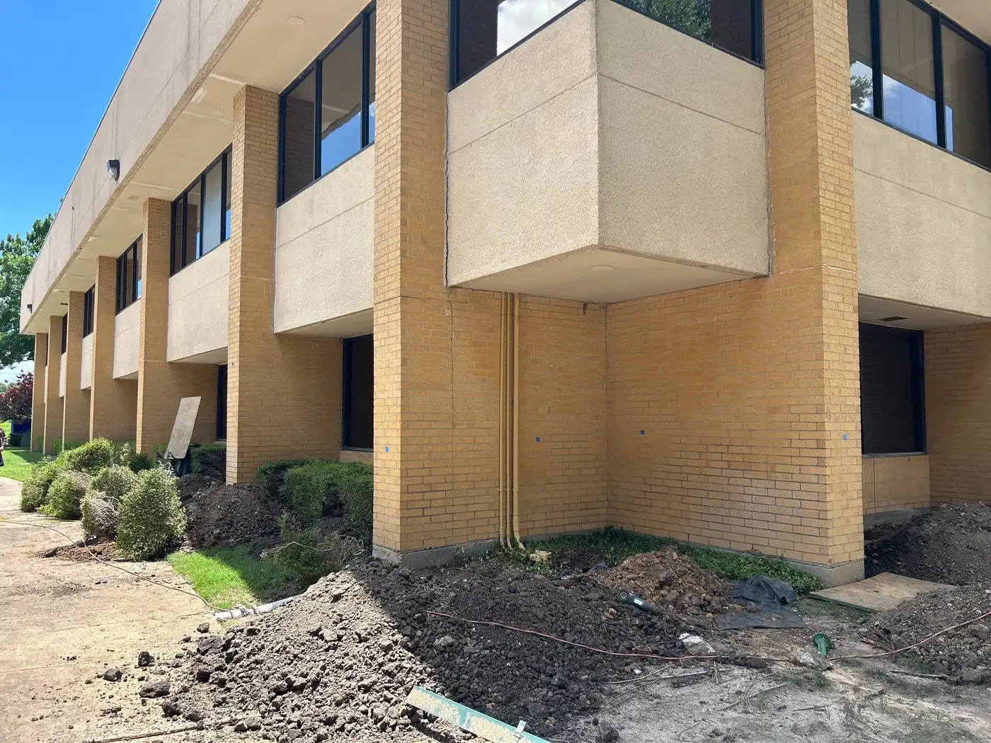 Creekside Erosion & Foundation Stabilization. Jobsite photo from this project