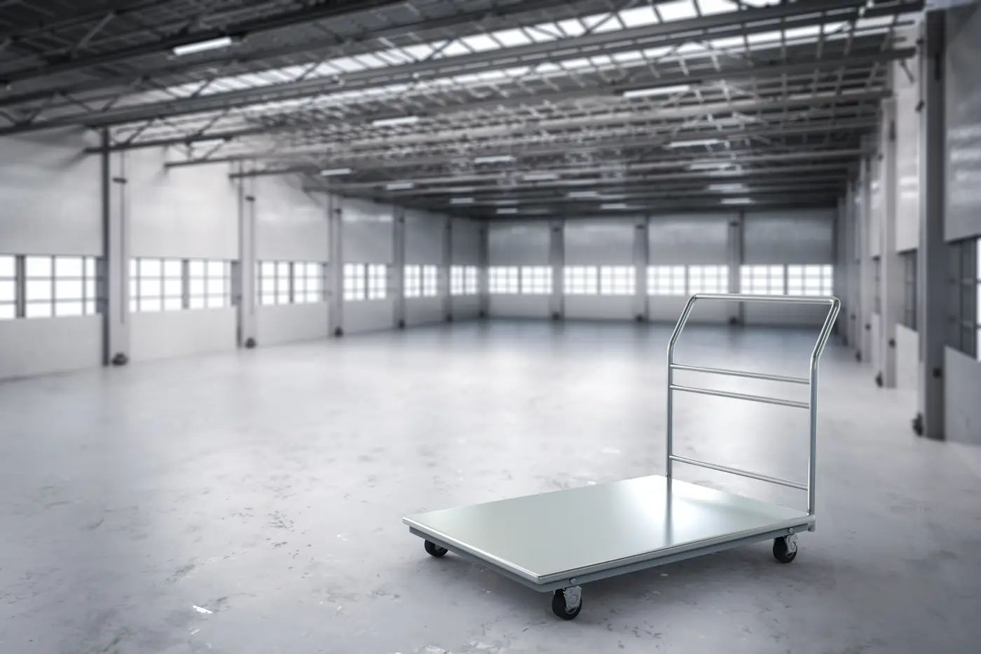 Warehouse floor leveling interior