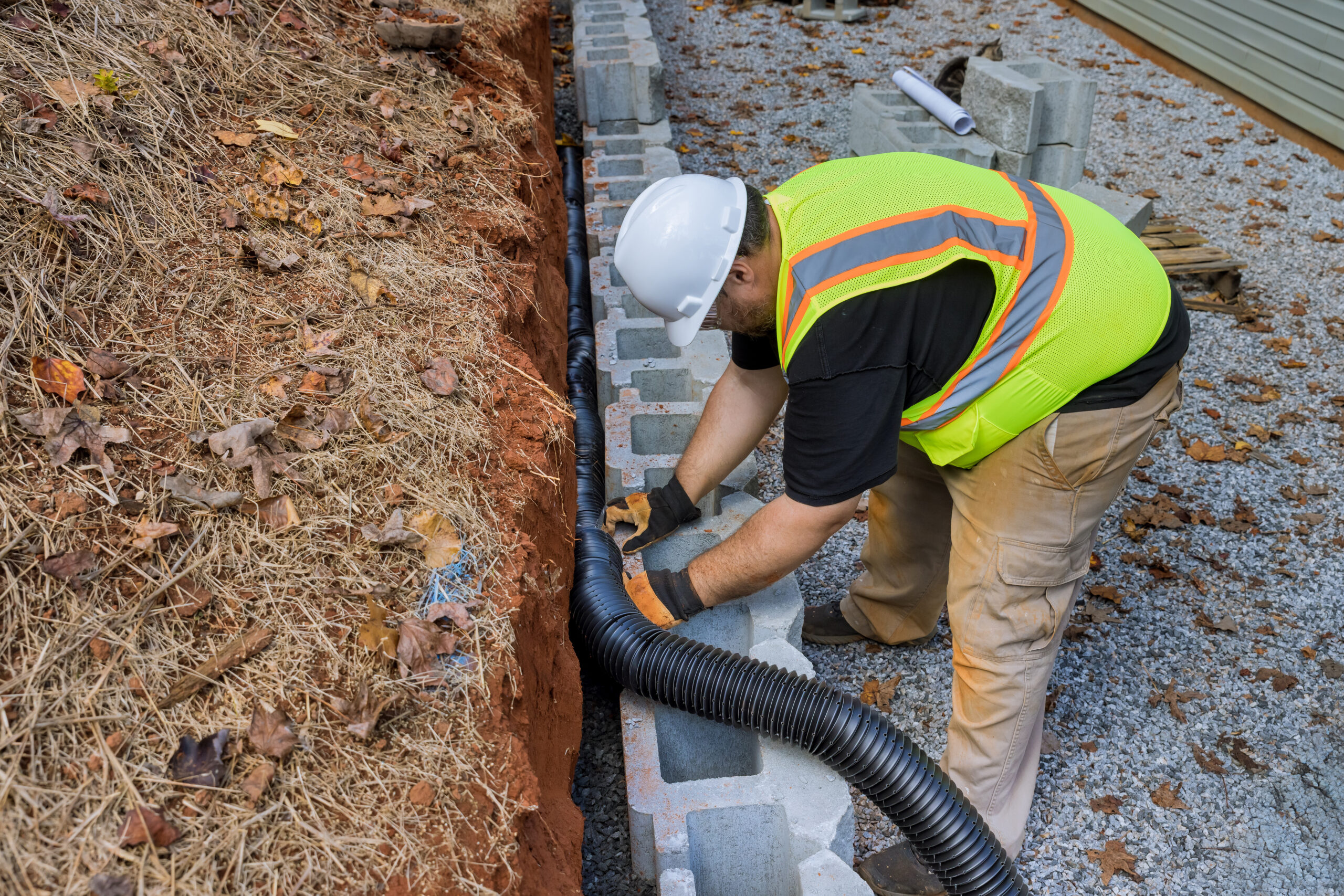 Structural reinforcement of commercial retaining wall Fort Worth Dallas
